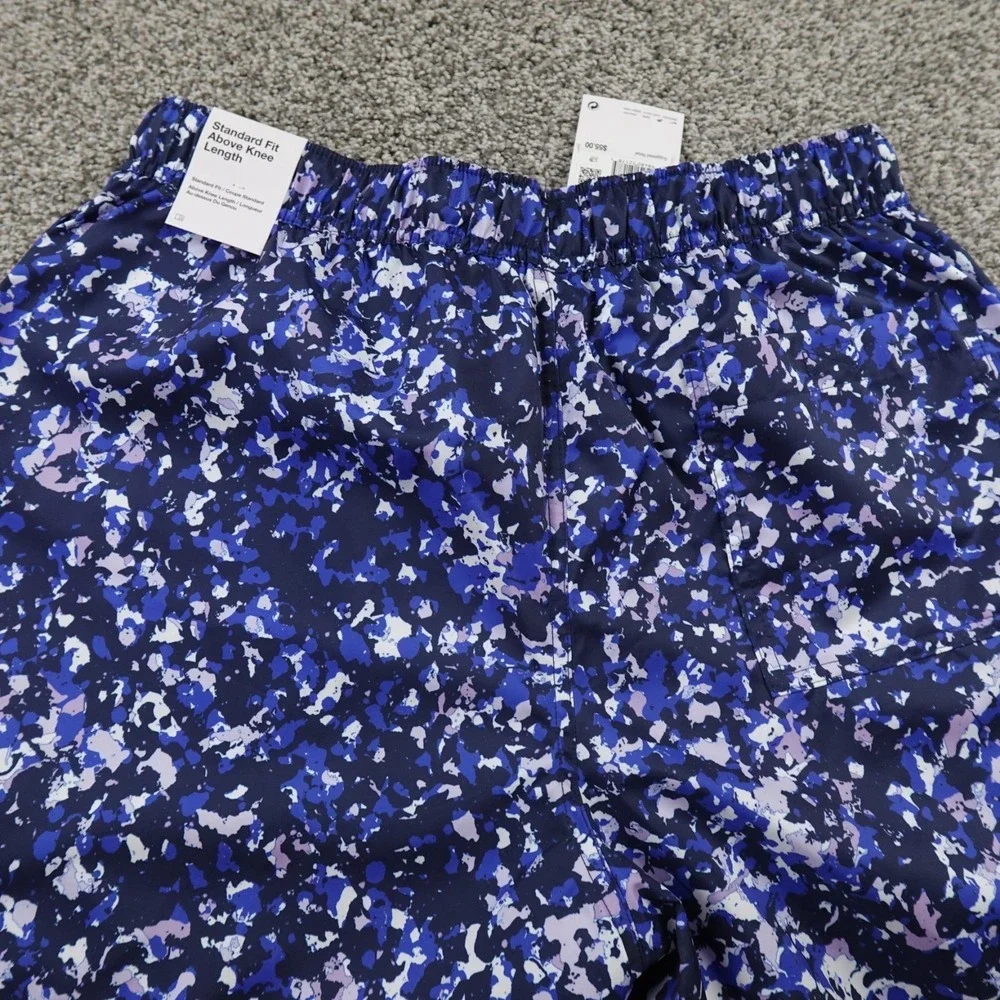 NEW Nike Shorts Mens M Blue White Club Woven Athletic Drawstring Workout Gym Run